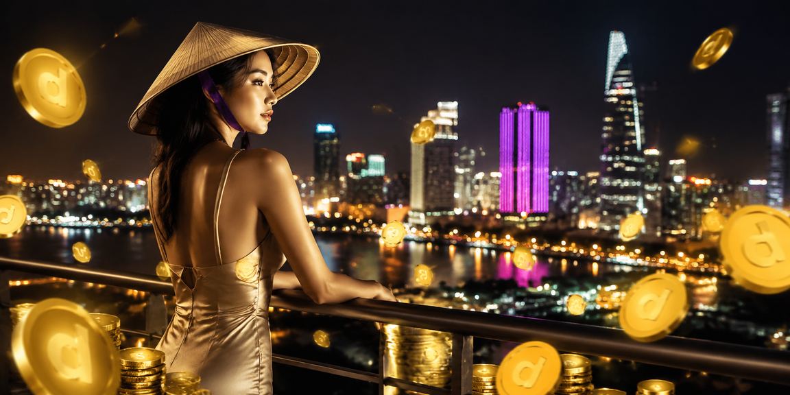 Người chơi bài tại TP. Hồ Chí Minh với trang phục áo dài truyền thống